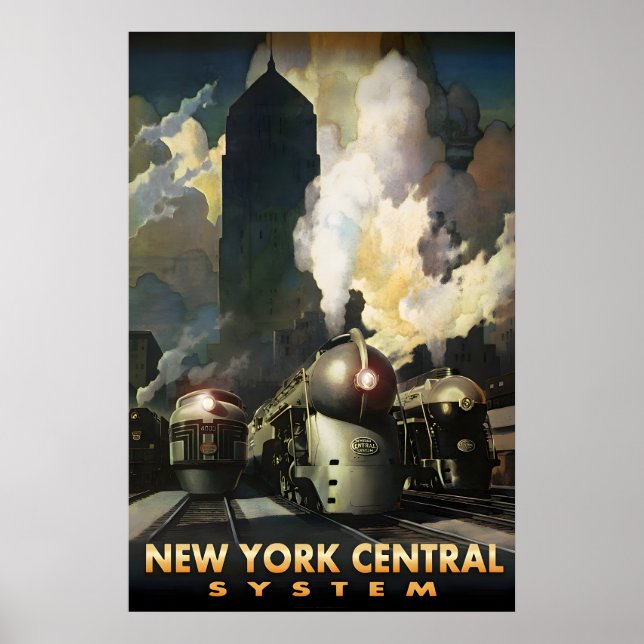 New York Central System Streamliners New Retro Poster (Front)