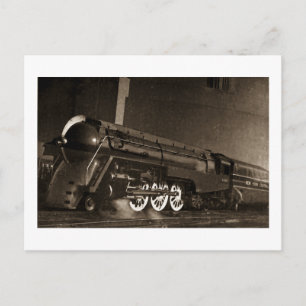 New York Central Vintage Art  Deco Train Postcard