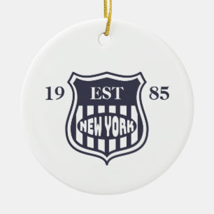 New York Ceramic Ornament