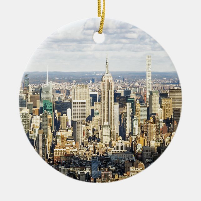 New York Ceramic Tree Decoration (Front)