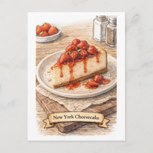 New York Cheesecake (American Food Series) Postcard