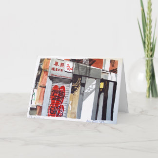 New York Chinatown greeting card
