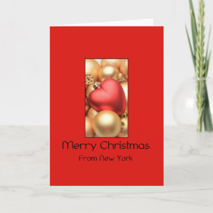New York Christmas Card, state specific Holiday Card