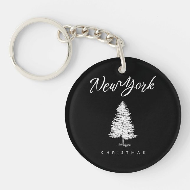 New York Christmas Key Ring (Front)