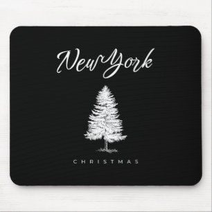 New York Christmas Mouse Pad