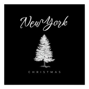 New York Christmas Poster