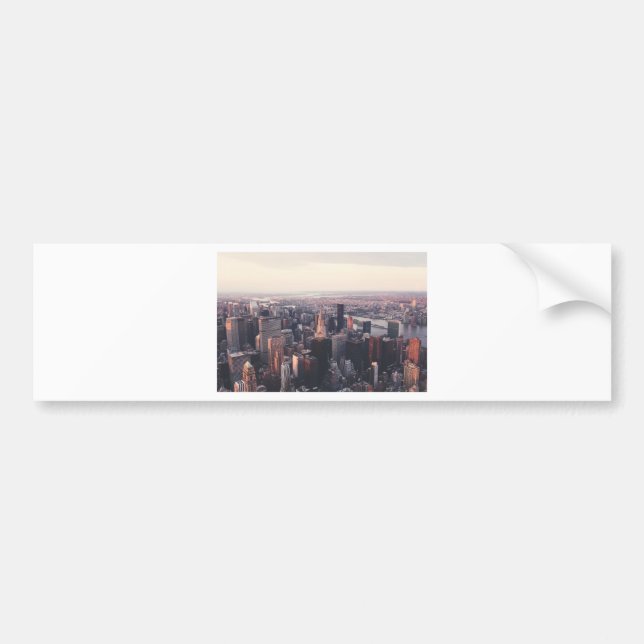 New York Chrysler Building NYC Bumper Sticker (Front)