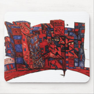 new york citi bank ink mouse pad