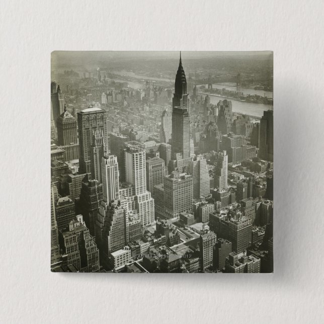 New York City 15 Cm Square Badge (Front)