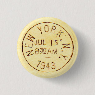 New York City 1943 3 Cm Round Badge