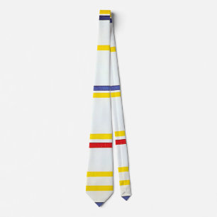 New York City 1 by Piet Mondrian Tie
