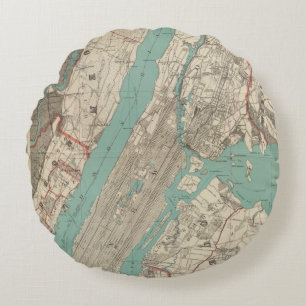 New York City 2 Round Cushion