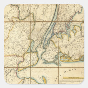 New York City 3 Square Sticker