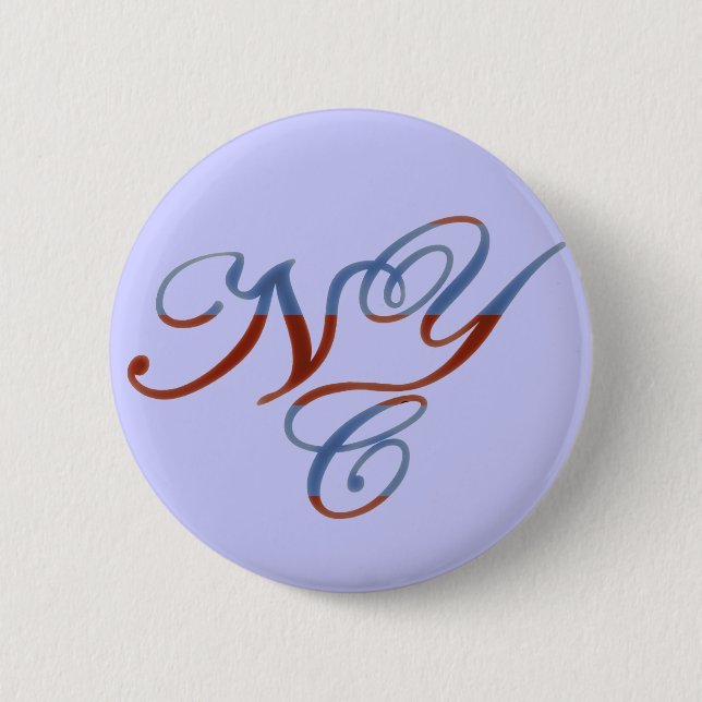 NEW YORK CITY 6 CM ROUND BADGE (Front)