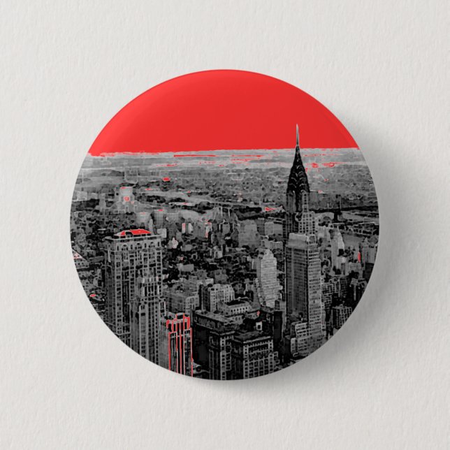 New York City 6 Cm Round Badge (Front)