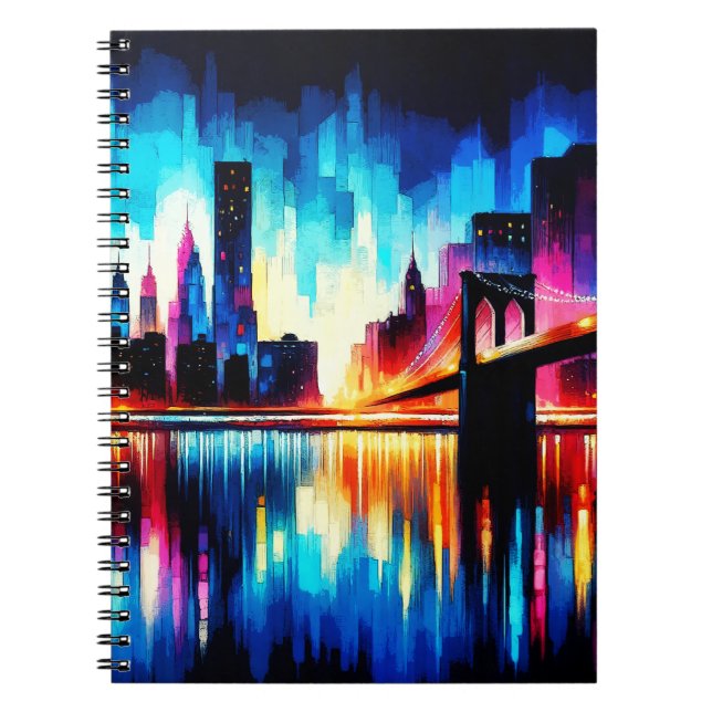 New York City Abstract 1103 Notebook (Front)