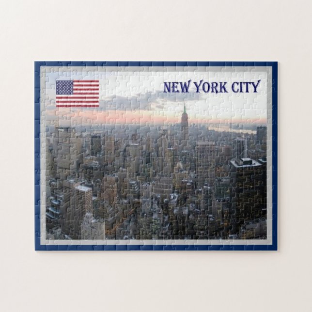 New York City - Aerial View - USA - Jigsaw Puzzle (Horizontal)