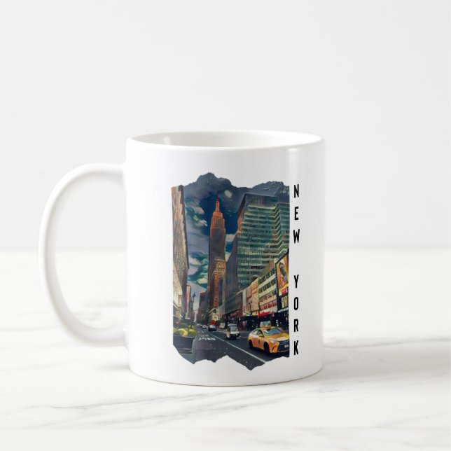 New York City Aesthetic Photo Art   Coffee Mug (Left)