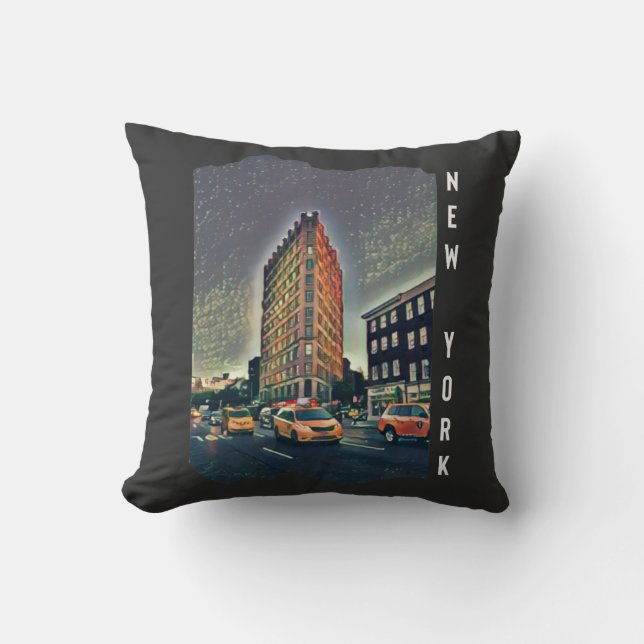 New York City Aesthetic Photo Art Cushion (Front)