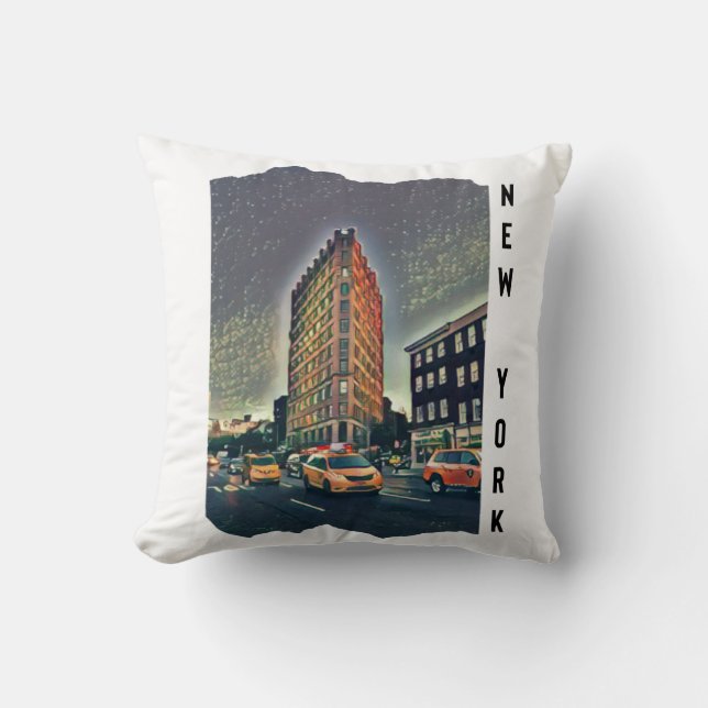 New York City Aesthetic Photo Art Cushion (Front)