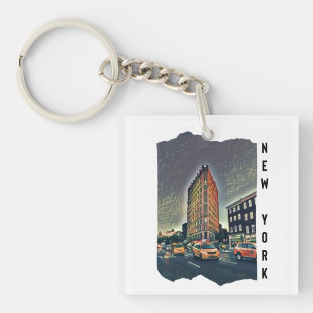 New York City Aesthetic Photo Art    Key Ring (Front)