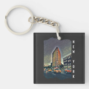 New York City Aesthetic Photo Art Key Ring