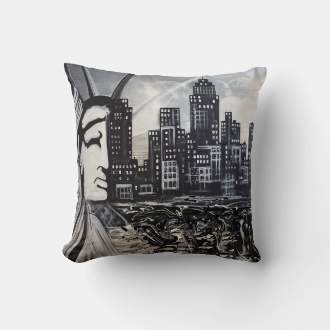 New York City American MoJo Pillow (Front)