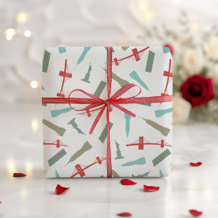 New York City Architecture Christmas Holiday Wrapping Paper