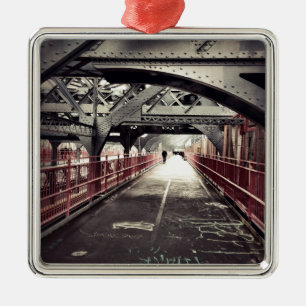 New York City Architecture - Williamsburg Bridge Metal Ornament