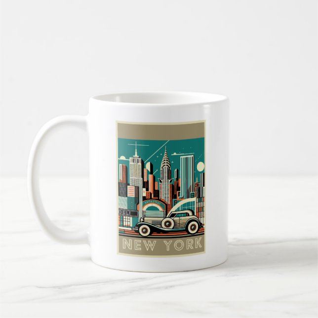 New York City Art Deco  Coffee Mug (Left)