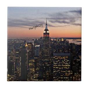 New York City at Night Ceramic Tile