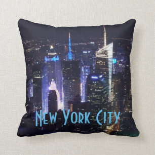 New York City at Night Cushion