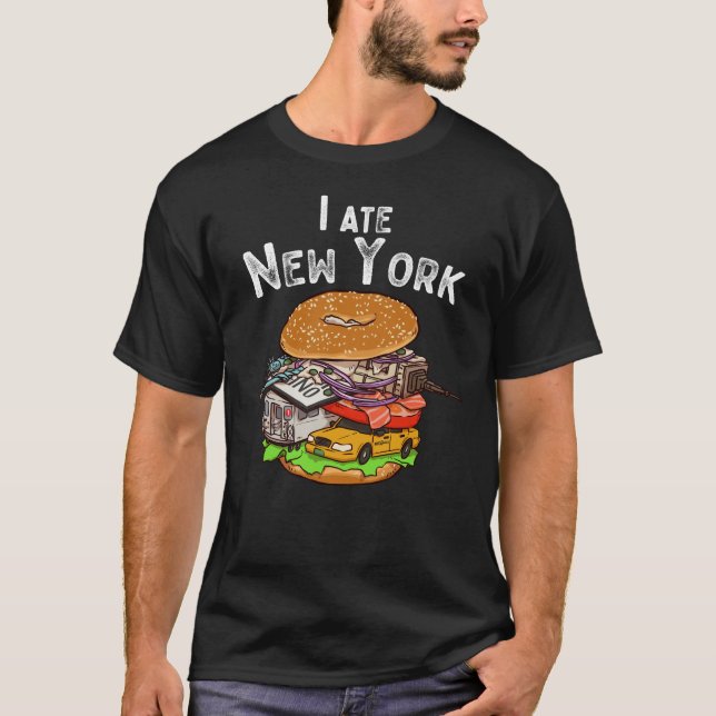 New York City Bagel with Everything NYC T-Shirt (Front)