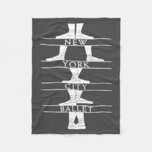 New York City Ballet Clic  Fleece Blanket