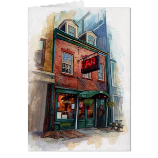 New York City Bar Illustration Gift Card