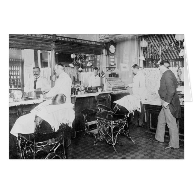 New York City Barber Shop, 1895 (Front Horizontal)