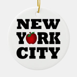 New York City  (Big Apple) Ceramic Ornament
