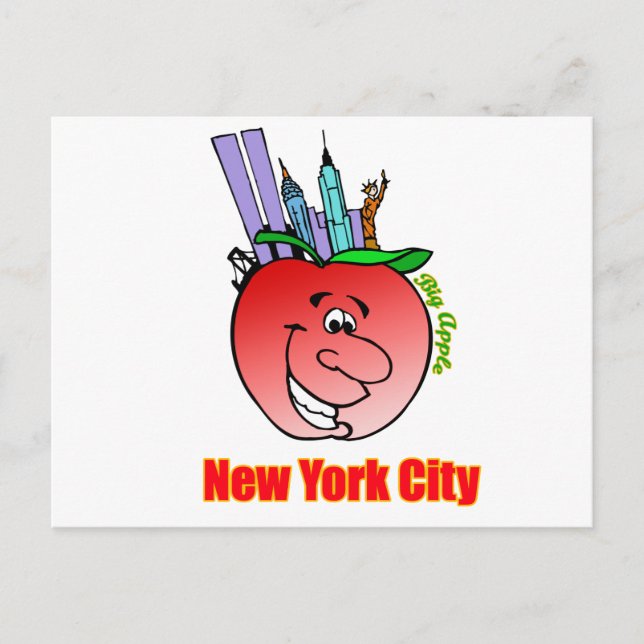 New York City Big Apple Postcard (Front)