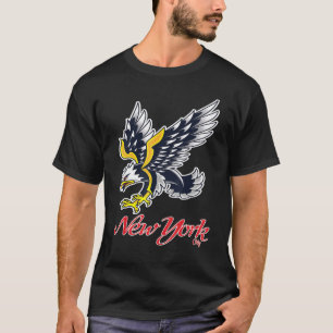 New York City Big Apple Tattoo Eagle Vintage Retro T-Shirt