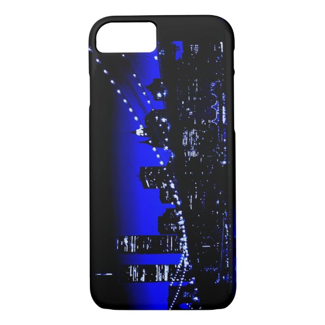 New York City & Blue Night iPhone 7 Case (Back)