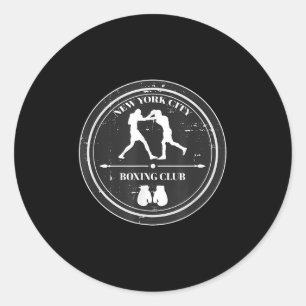 New York City Boxing Club Workout Classic Round Sticker
