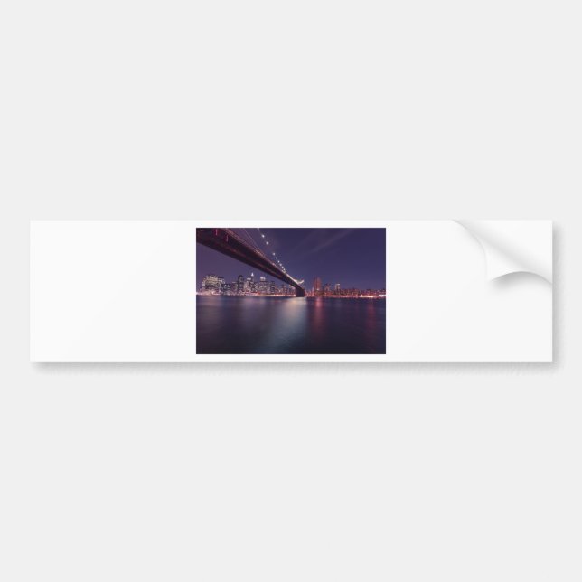 New York City Brooklyn Bridge Bumper Sticker (Front)