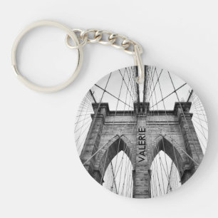 New-York City Brooklyn Bridge Closeup Key Ring
