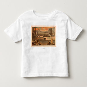 New York City Brooklyn Bridge "Excelsior" Toddler T-Shirt