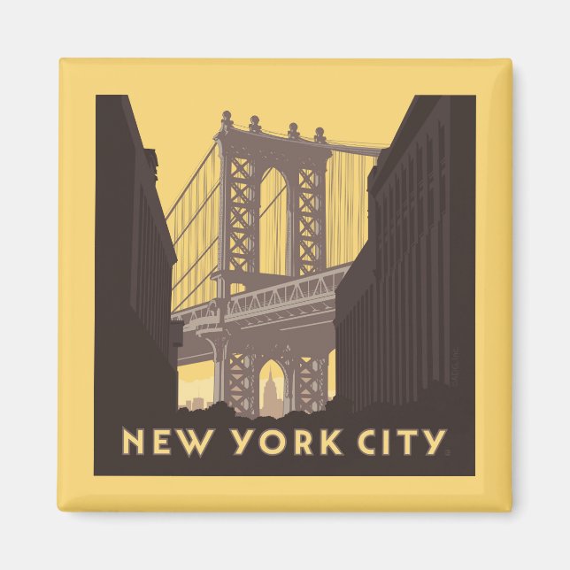 New York City | Brooklyn Bridge Magnet (Front)