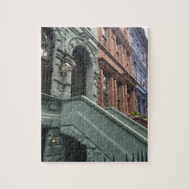 New York City Brownstones Upper West Side NYC Jigsaw Puzzle (Vertical)