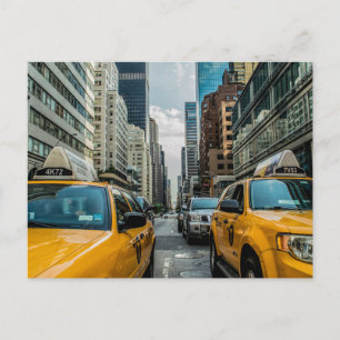 New York City Cabs - Postcard