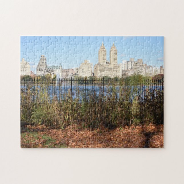 New York City Central Park Reservoir Photograph Jigsaw Puzzle (Horizontal)