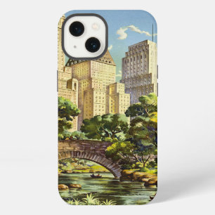 New York City Central Park Vintage Poster iPhone Case