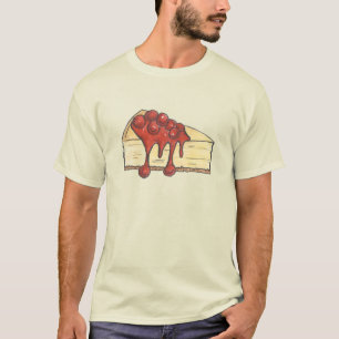 New York City Cherry Cheesecake Cheese Cake Slice T-Shirt